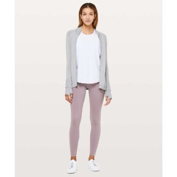 Lululemon Time To Thrive Wool Jacket Heathered Silver Drop Size 4 - Picture 2 of 8